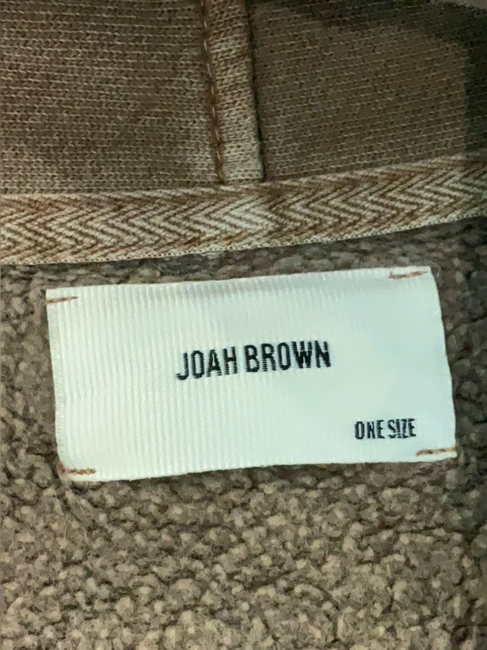 Joah Brown Oversized French Terry Cardigan Cocoa ONE SIZE/OS - Picture 9 of 10